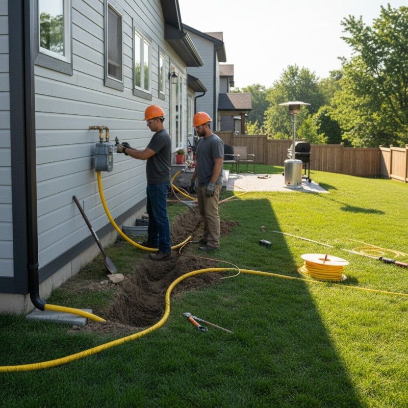 Fire Pit Gas Line Installation in Austin, TX