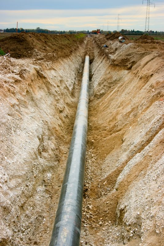 Underground Gas Line Routing
