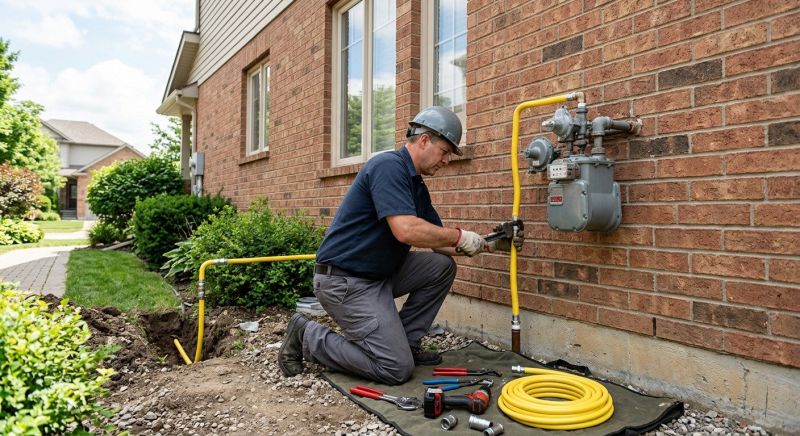 Natural Gas Line Installation in Fredericksburg, VA